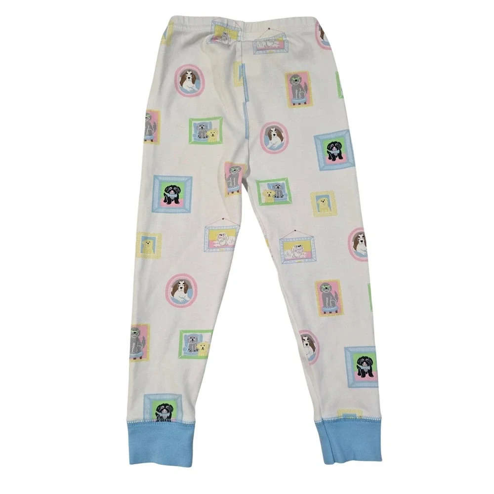 The Beaufort Bonnet Company Kids 3T Dog Portrait Pima‎ Cotton Henley Pajama Set